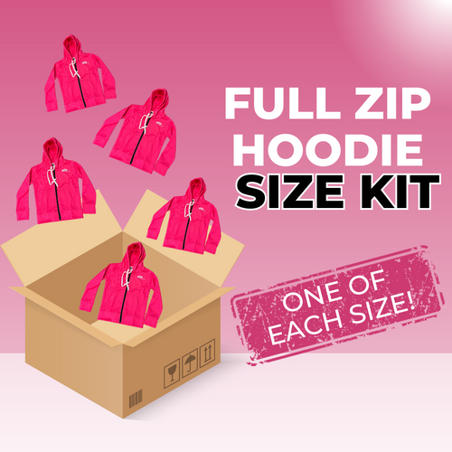 Full Zip Hoodie Size Kit Rental