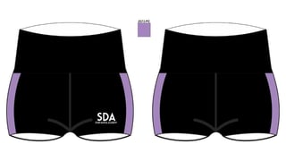 Starda C T high waisted dance short purple