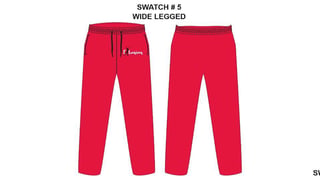 Extsod R I pants wide red
