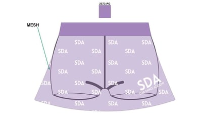 Starda C T mesh skort purple
