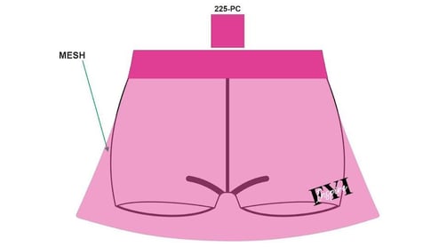 Fyidnc F L mesh pink