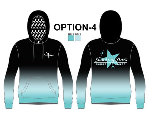 *Black/Blue Ombre* Shooting Stars School of Dance (Greater Providence YMCA)- Pull Over Hoodie