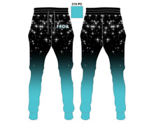 Load image into Gallery viewer, Fabulous Feet Dance Academy - (Turquoise w/ Stars) Jogger Pant