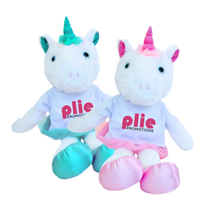 2 COLORS - 10" Ballerina Unicorn & Shirt - Tiered Pricing! - Ships in 3-4 weeks