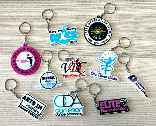SALE - Custom Keychains - Read all info in listing - Minimum of 25 - Your Logo!