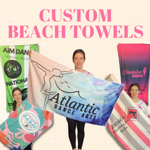 Load image into Gallery viewer, SHIPS IN JUNE - Custom Beach Towel &amp; Drawstring Bag!